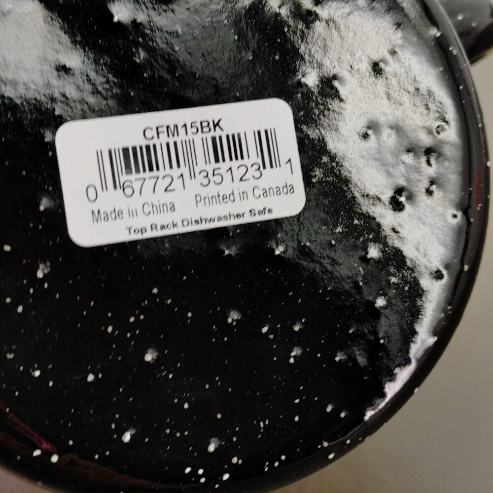 YELLOWSTONE National Park Mug Black Speckled Enamel Cup Camping - Picture 7 of 7